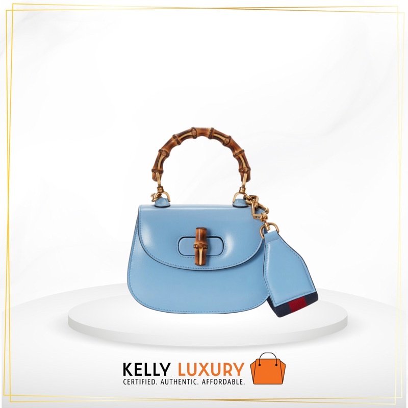 [preorder]Gucci Bamboo 1947 mini top handle bag in leather [Evoucher] ships in 40 days